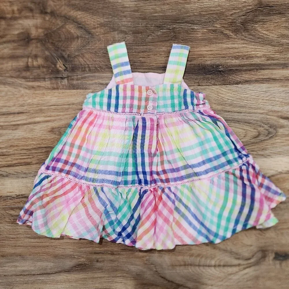 Gap Summer Dress Baby Girl Plaid B0020